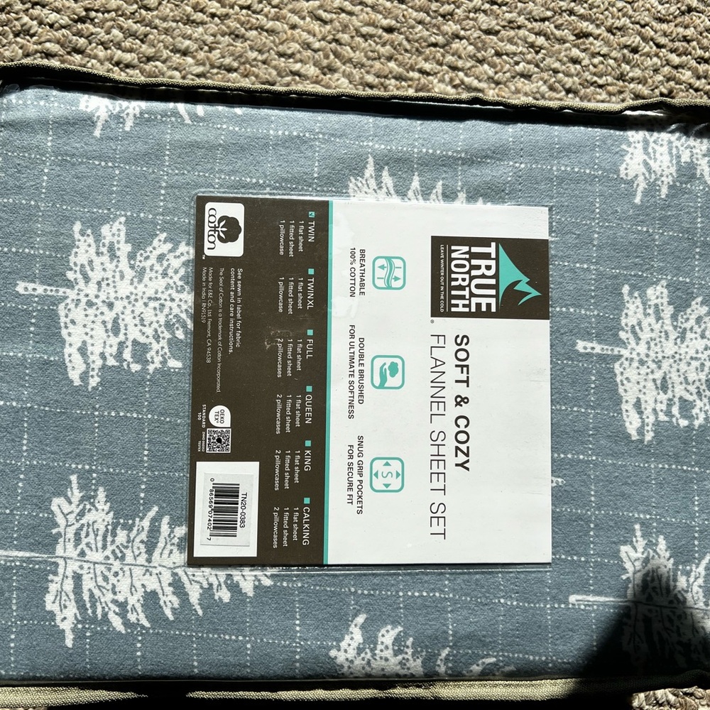 True North Soft & Cozy Flannel Sheet Set - Gray